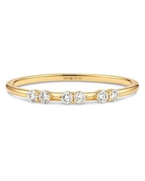 DEVATA Triple Cluster Lab Grown Diamond Ring - Metallic