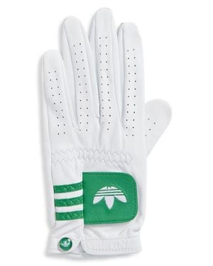 adidas Originals Perforated Leather Golf Gloves - White