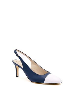Amalfi by Rangoni Lauretta Slingback Cap Toe Pump - Blue