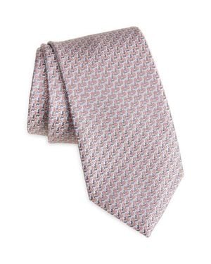 Brioni Geometric Jacquard Silk Tie - Multicolor