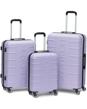 Calvin Klein Bowery 3 Piece Luggage Set - Purple