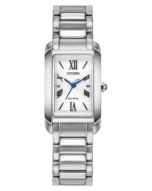 Citizen Bianca Tank Bracelet Watch, 19.5Mm X 32.5Mm - Gray