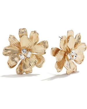 BaubleBar Zahra Flower Earrings - Metallic