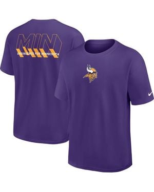 Nike Minnesota Vikings Dominate The Game Essential Max90 T-Shirt - Purple
