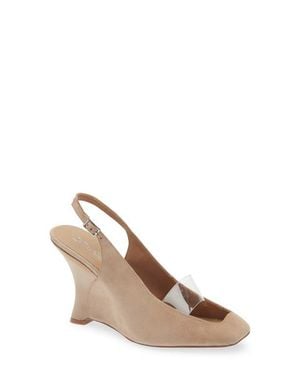 Jeffrey Campbell Nebulis Slingback Wedge Pump - Natural