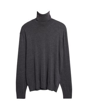 Tom Ford Ultrafine Merino Wool Turtleneck Sweater - Gray