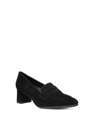Ara Ambrosia Pointed Toe Penny Loafer Pump - Black