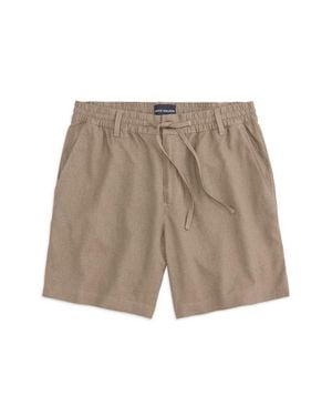 Mack Weldon Linen Blend Drawstring Shorts - Natural
