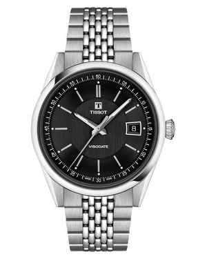 Tissot Visodate Bracelet Watch, 39Mm - Black