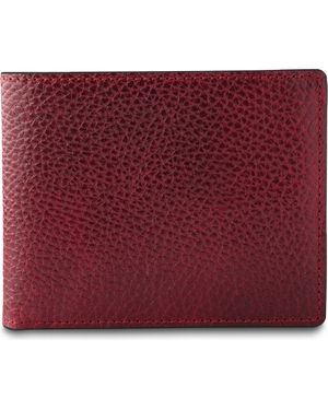 Bosca Roma Cobbled Leather Bifold Wallet - Purple