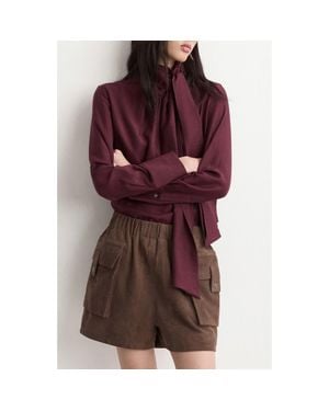 Mango Scarf Top - Red