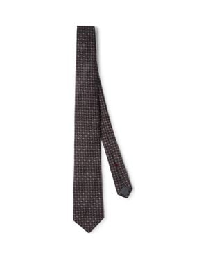 Brunello Cucinelli Necktie With Jacquard Pattern - Brown