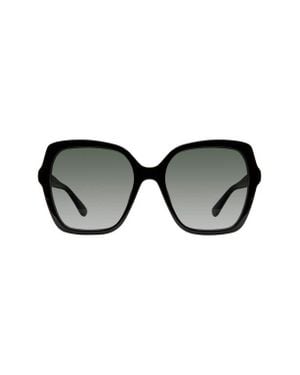 Stuart Weitzman 56Mm Gradient Square Sunglasses - Black