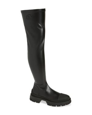 Moncler Hevea Over The Knee Boot - Black