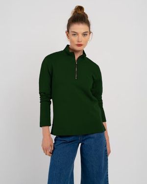 Kettlewell Robyn 1/4 Zip Sweatshirt - Green