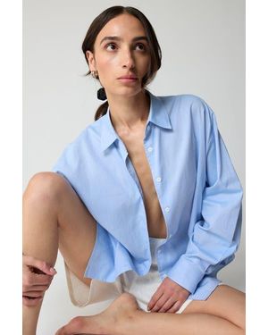 ALMINA CONCEPT Oversized Cotton Shirt - Blue