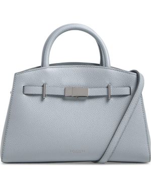 DeMellier The Small Hudson Leather Tote - Gray