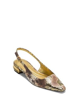 Donna Karan Savita Slingback Pump - Metallic