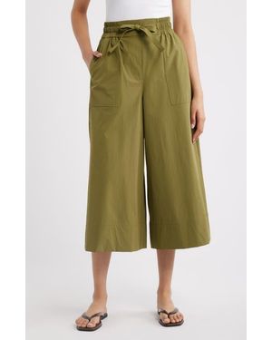 Bernardo Wide Leg Culottes - Green