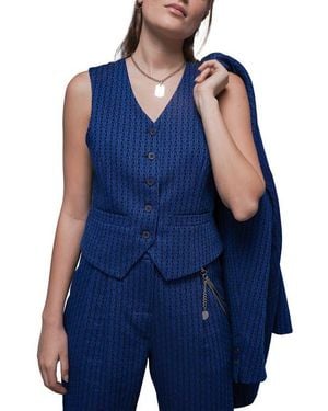 WILDFANG The Empower Jacquard Vest - Blue