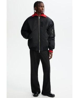 H&M Padded Bomber Jacket - Black