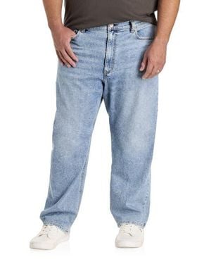 True Nation by DXL Big & Tall Relaxed-Fit Light Wash Jeans - Blue