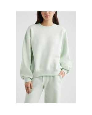 BP. Relaxed Cotton Blend Sweatshirt - Green