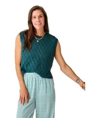 Carve Designs Fox Sweater - Blue