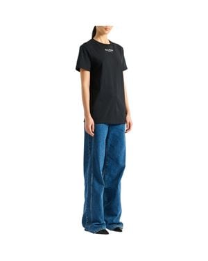 Balmain Embroidered Paris T-Shirt - Blue