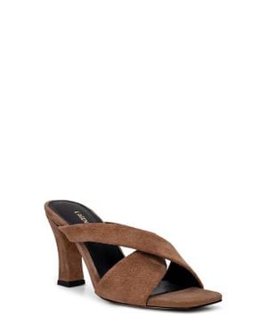 L'Agence Mirabelle Slide Sandal - Brown