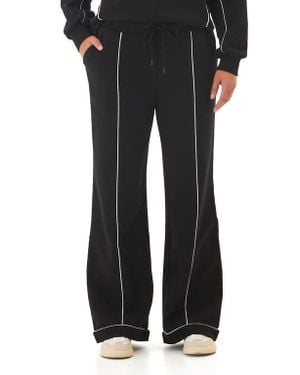 Threads For Thought Milly Piped Wide Leg Pants - Black