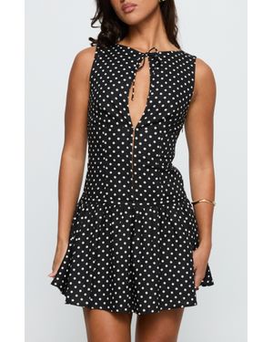 i guess so mini dress black polka dot Princess Polly Minidress in Princess polly