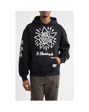 Alpha Industries X Keith Haring Alpha Cotton Hoodie - Black