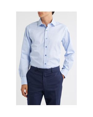 slim fit dress slacks Azure Popeline Solid Shirt Regular Fit / Xs 37