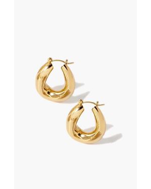 Yoj Falin Maxi Hoop Earrings - Metallic