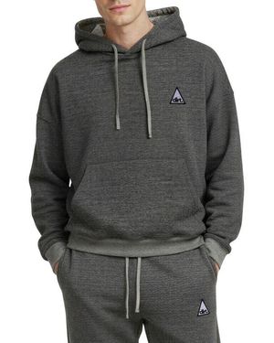 D.RT Oversize Textured Cotton Interlock Hoodie - Gray