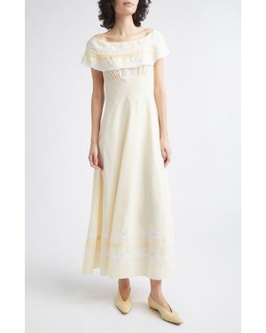 Posse Tabitha Off The Shoulder Dress - White