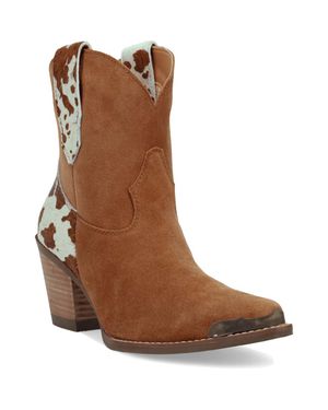 Dingo Texas Charm Genuine Calf Hair Bootie - Brown