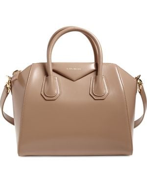 Givenchy Small Antigona Leather Satchel - Brown