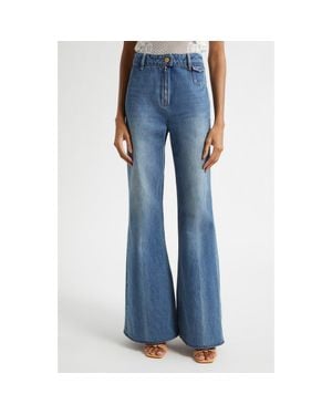 Ulla Johnson Odelia Flare Jeans - Blue