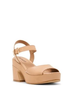 Blondo Mona Waterproof Ankle Strap Platform Sandal - Natural