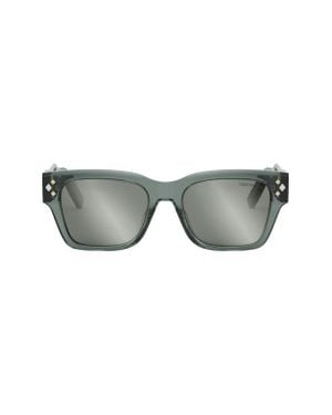 Dior Cd Diamond S2I 54Mm Square Sunglasses - Gray