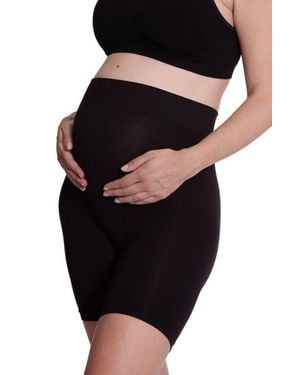 Cache Coeur Essentiel Seamless Maternity Cycling Shorts - Black