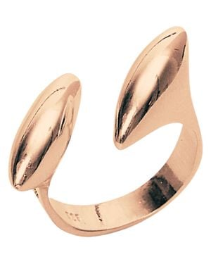 Spero London Double Marquise Sterling Adjustable Ring - Natural