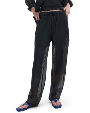 Rag & Bone Atlas Organza Utility Pants - Black