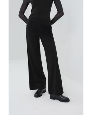 Anatomie Mita Comfortable Travel Pull On Wide Leg Pant - Black