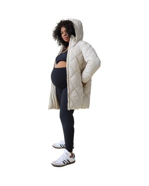 Ingrid & Isabel Maternity Longline Puffer - Gray
