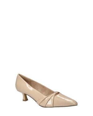 Bella Vita Ziggy Pointed Toe Kitten Heel Pump - Natural
