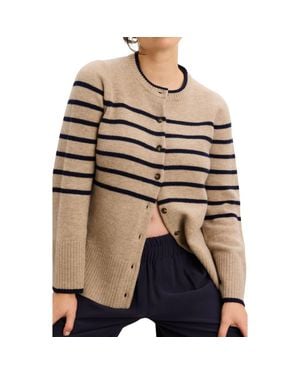 HATCH The Celine Contour Cardigan - Natural
