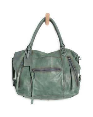 Free People We The Free Emerson Leather Tote - Green